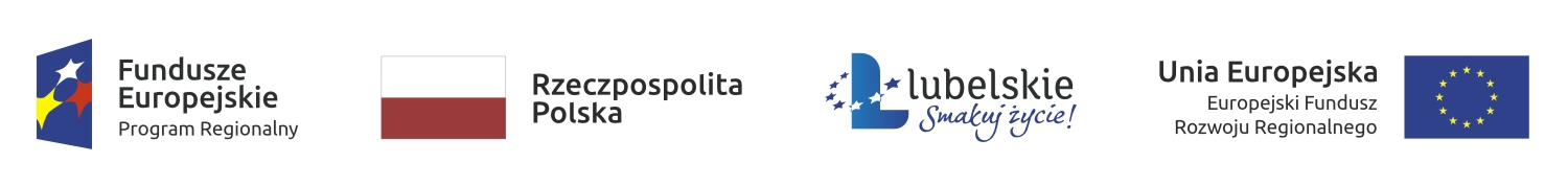 Logotyp-„Wydatek współfinansowany ze środków Europejskiego Funduszu Rozwoju Regionalnego w ramach realizacji projektu pt. „Marketing Gospodarczy Województwa Lubelskiego II"